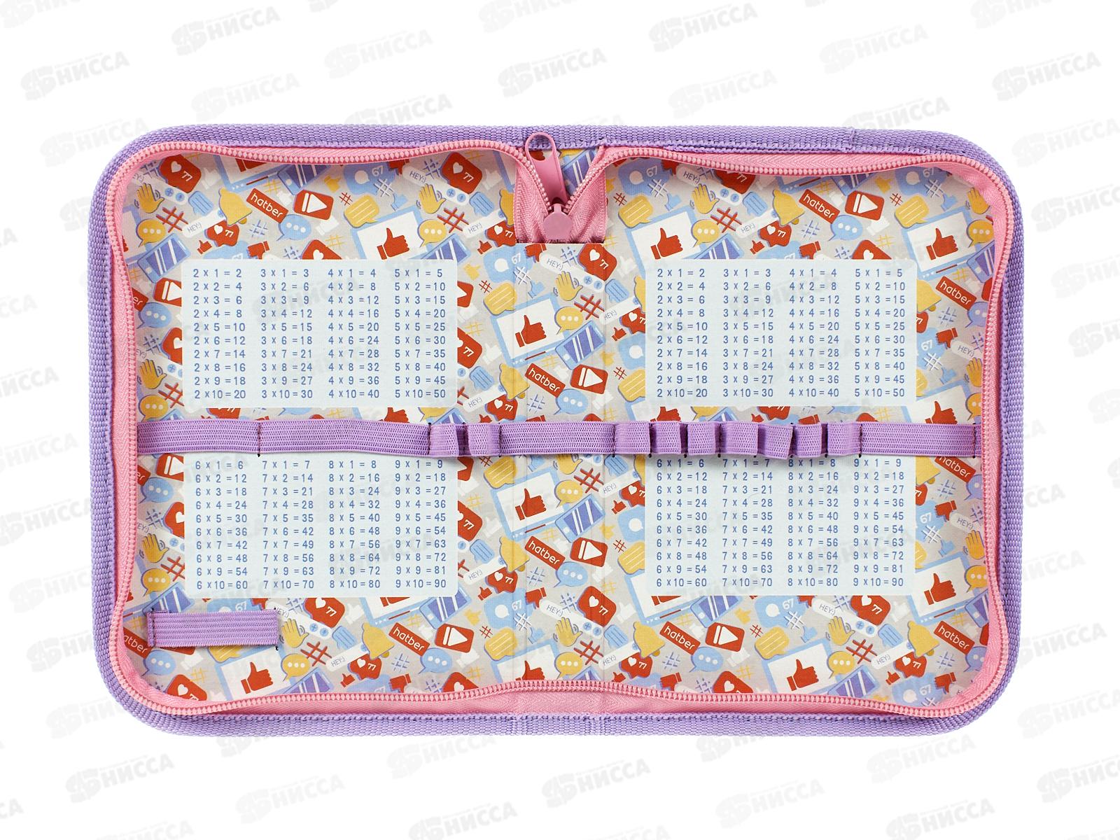 Пенал Hatber 19*13 Пушистый друг 1 отд, молн.44039 *12