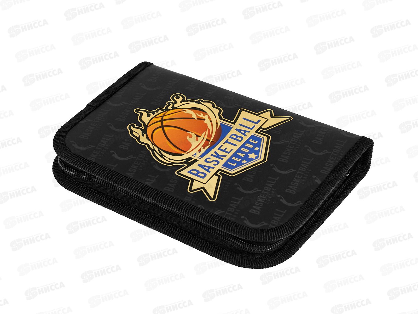 Пенал Hatber 19*13 Баскетбольная лига 1 отд, молн.44042 *12