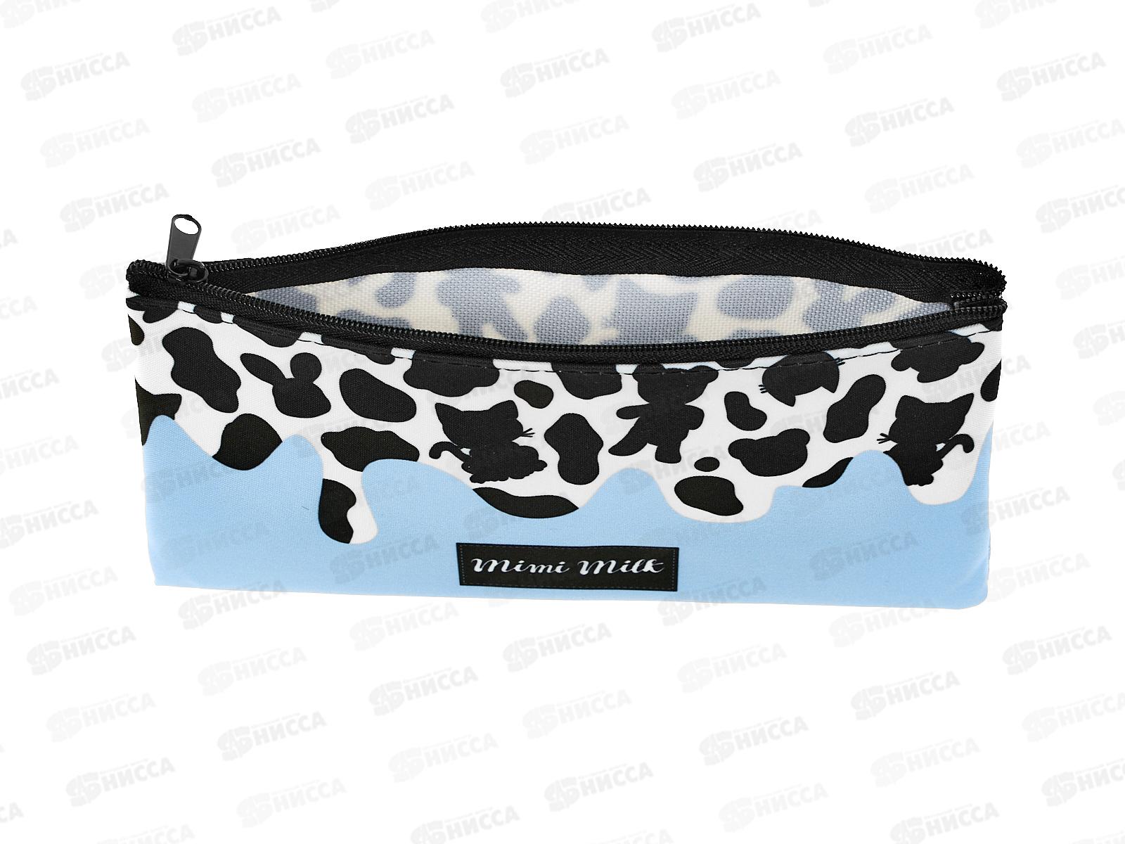 Пенал Hatber 205*110мм Mimimilk Animals мягк.,молн.,63172 *12