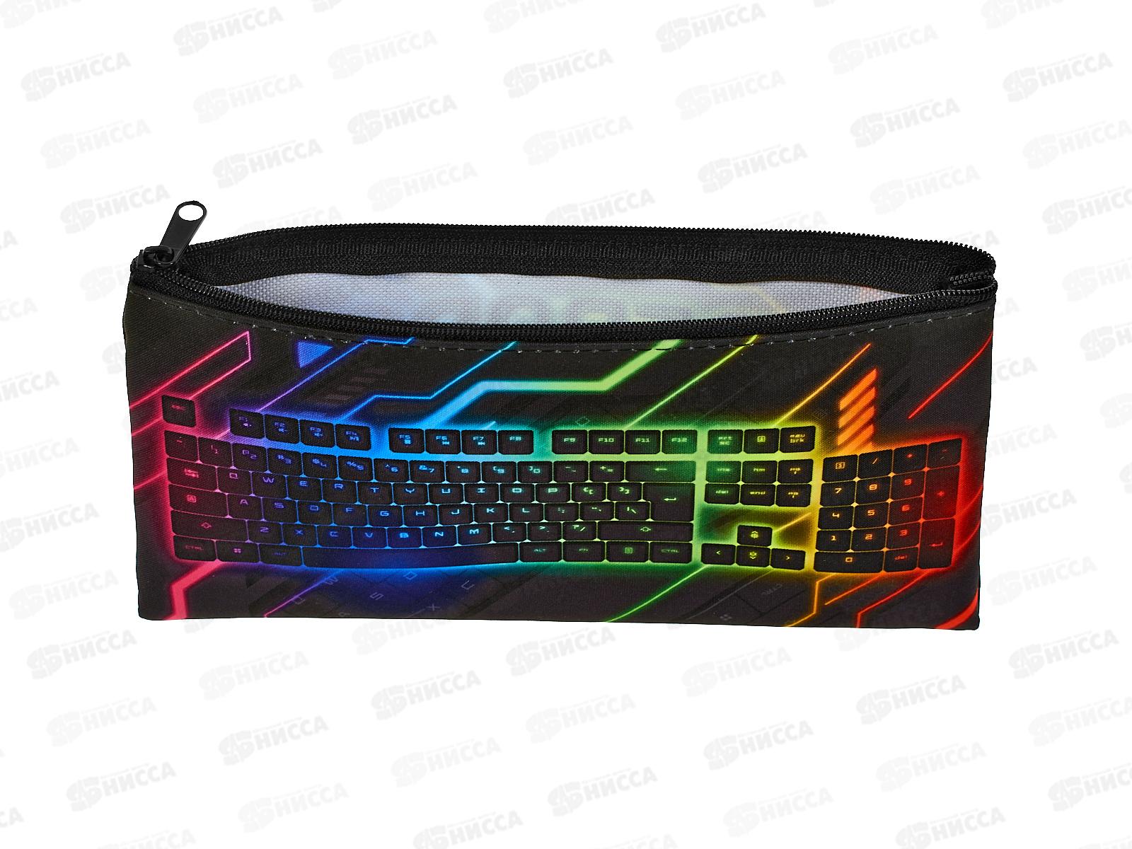 Пенал Hatber 205*110мм Киберспорт. мягк.,молн.,63177 *12