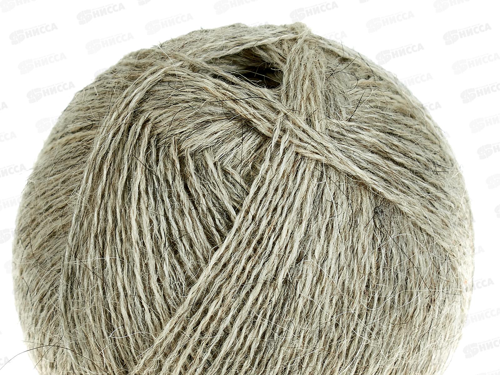 Пряжа Козий пух светло Натуральный 530  50г 400м 60 пух 40 шерсть