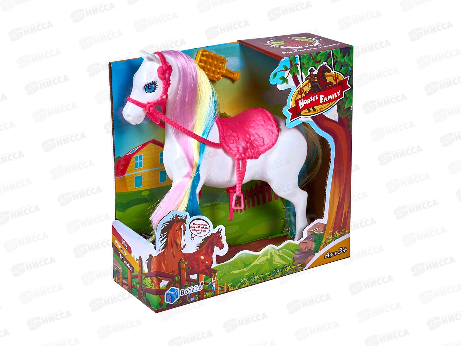 Игрушка Лошадь ВYL33017-5 с аксессуарами в коробке  гб