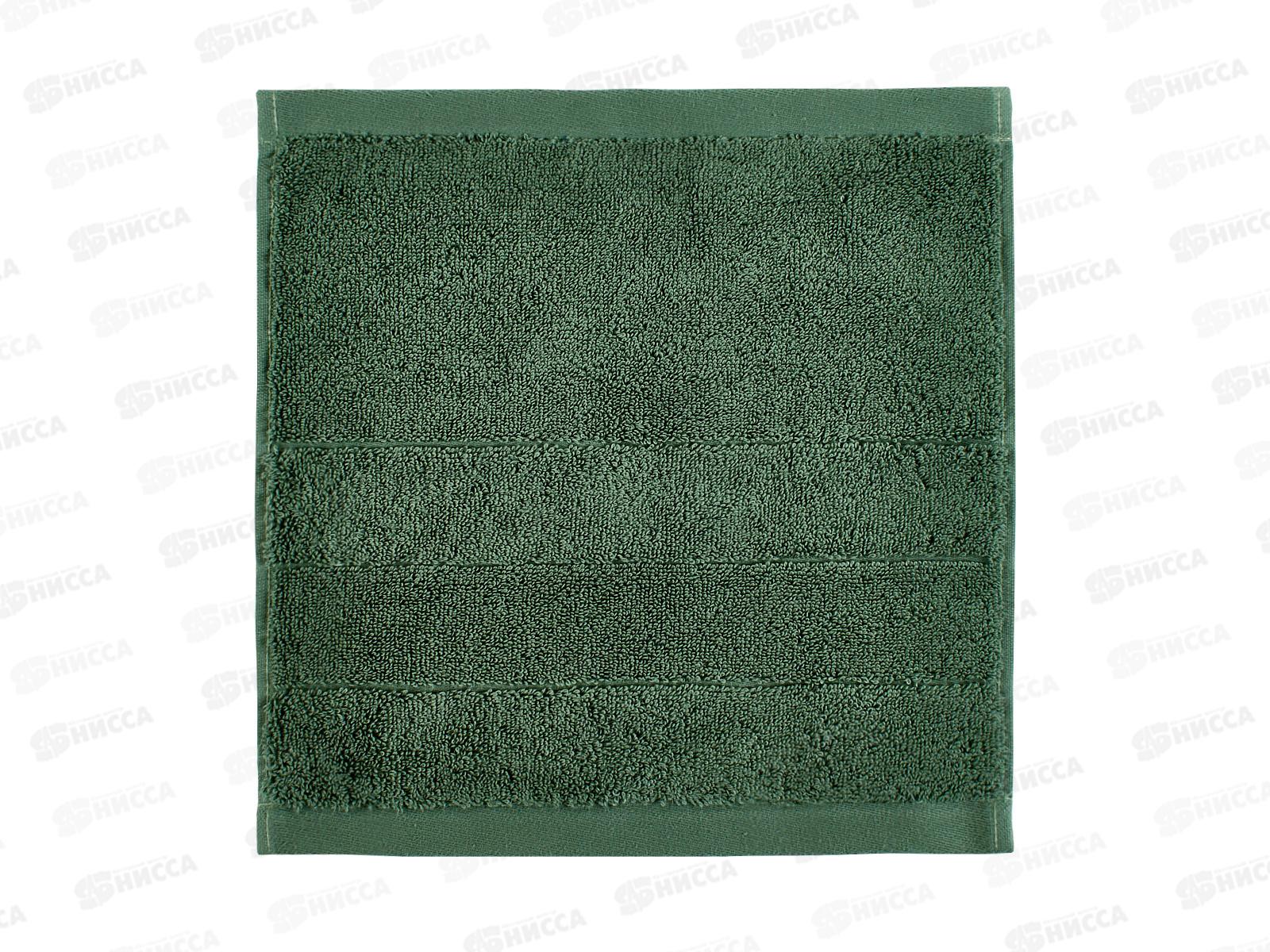 Салфетка махровое 30*30 ПЦ-4.165-5104 1сор Tenerezza 16-5810 зеленый