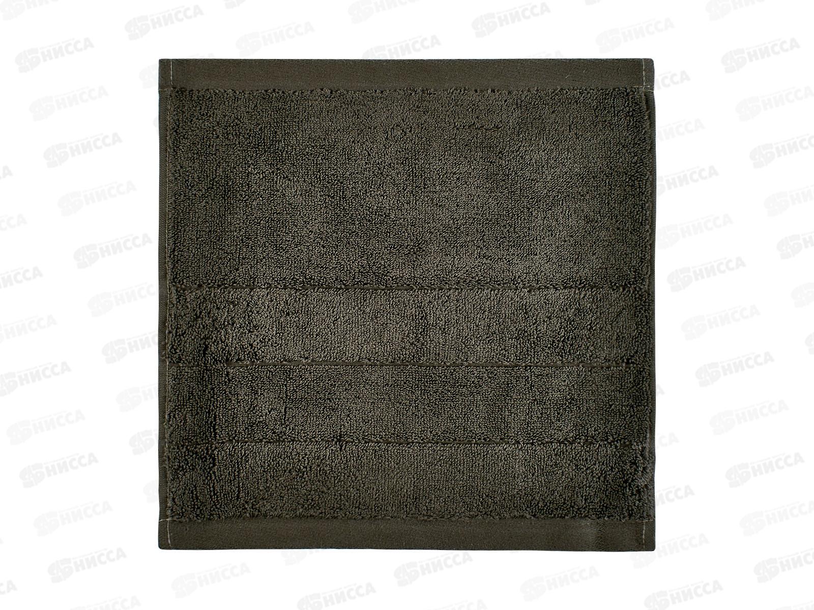 Салфетка махровое 30*30 ПЦ-4.165-5104 1сор Tenerezza 18-1304 коричневы