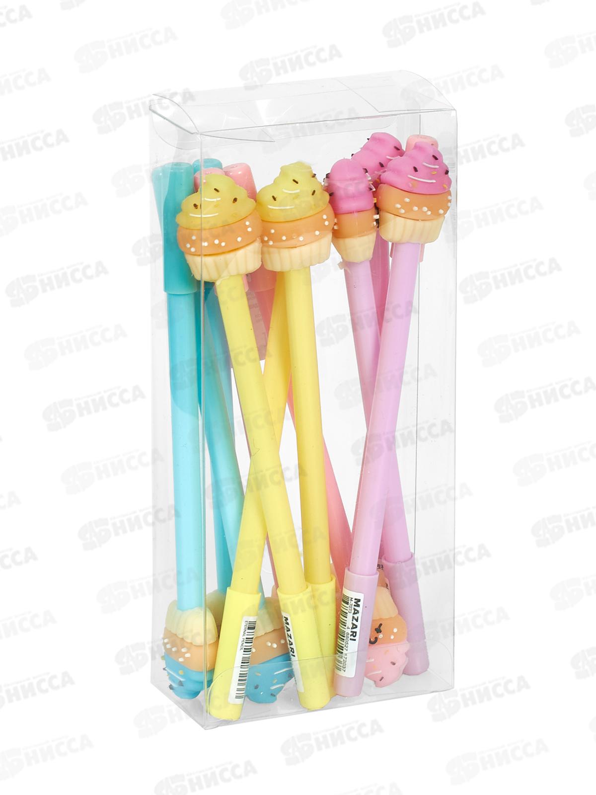 Карандаш вечный Mazari Капкейки 4цвета, корпус  асс. М-7073 *12/144