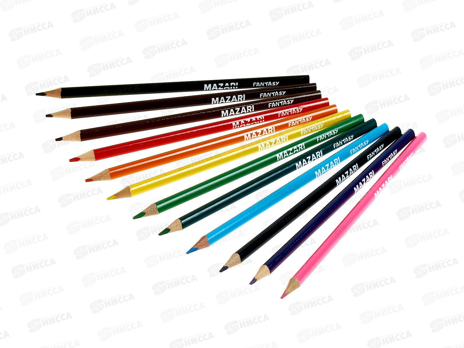 Карандаши 18цв MAZARI мягкие M-7095-18 *8/160