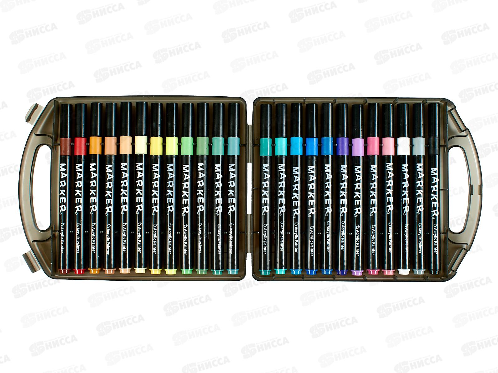 Маркеры MAZARI Lumo акриловые 24цв, M-15231-24 *20