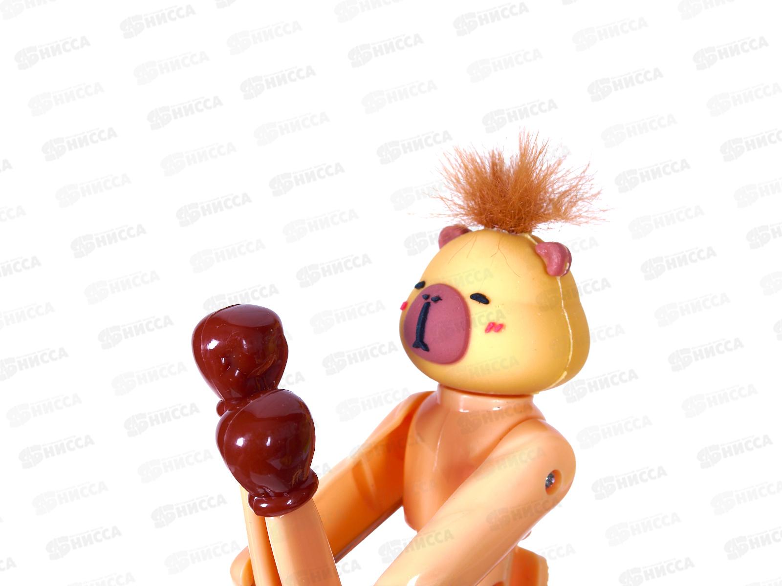 Ручка шар. MAZARI Boxing Capybara синяя, 0,7 мм M-15612-70 *24