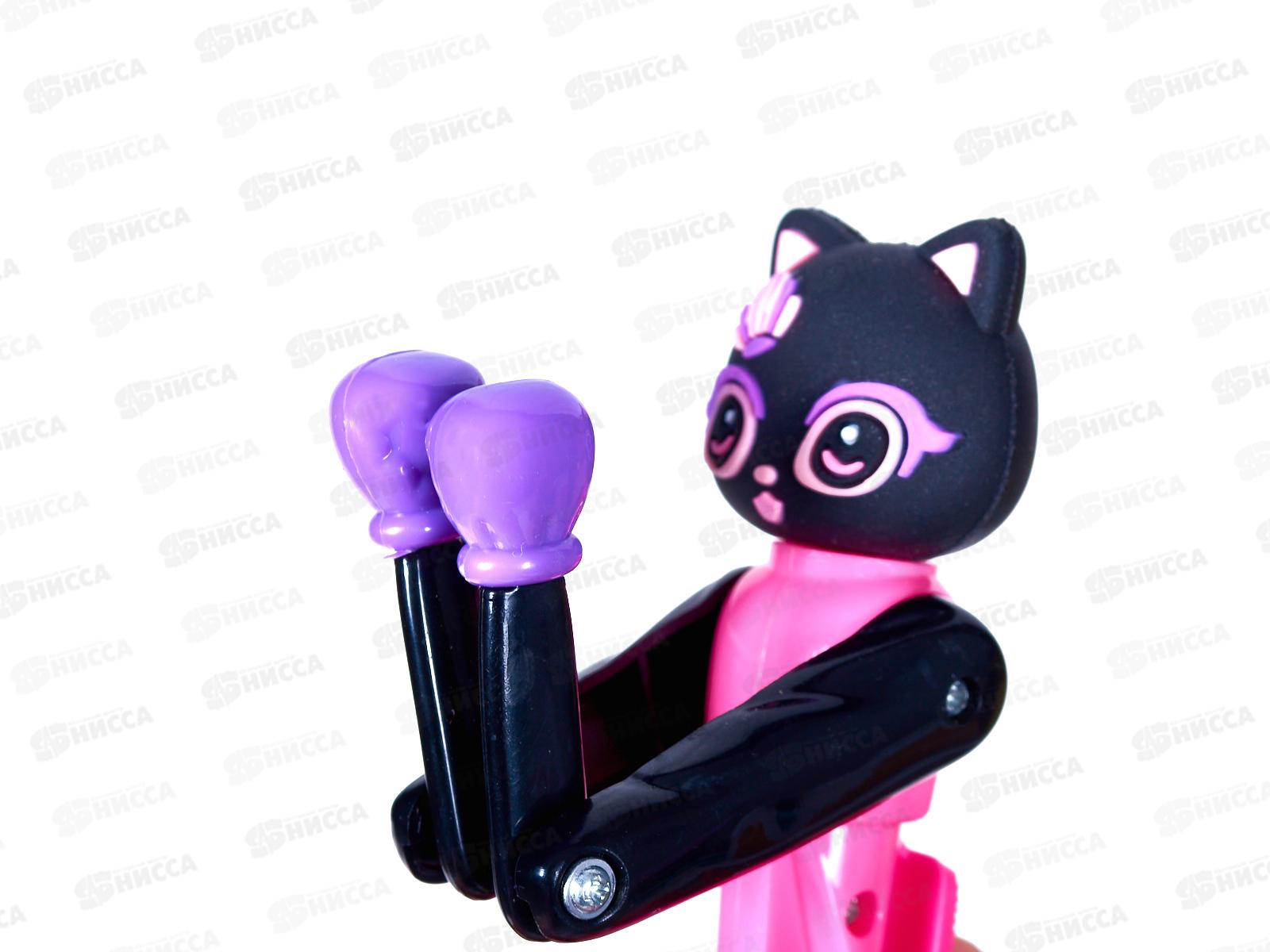 Ручка шар. MAZARI Boxing Cat синяя, 0,7 мм M-15613-70 *24