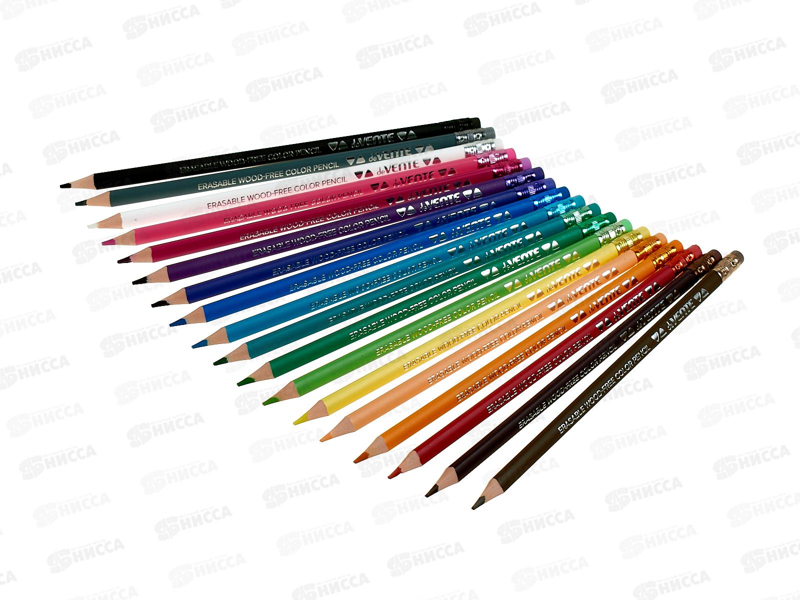 Карандаши 18цв deVente Triolino Erase трехгр. стир-е  5023550 *8/80