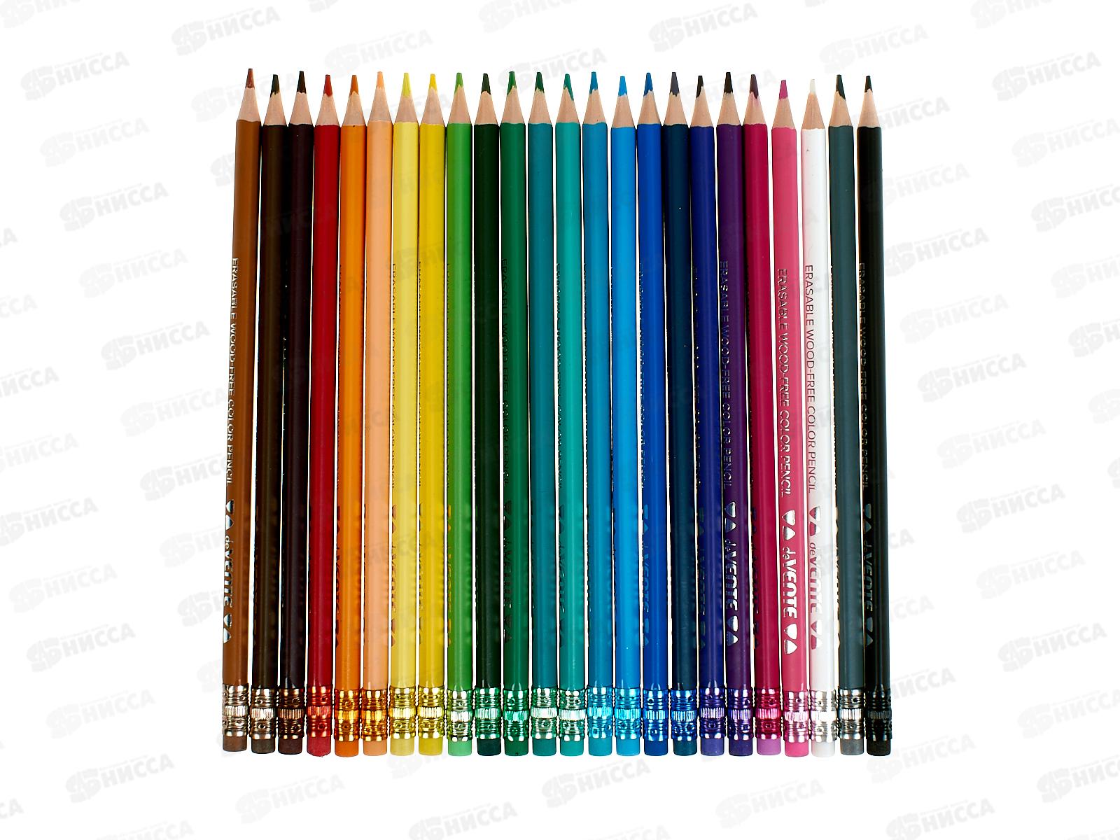 Карандаши 24цв deVente Triolino Erase трехгр. стир-е  5024550 *6/60