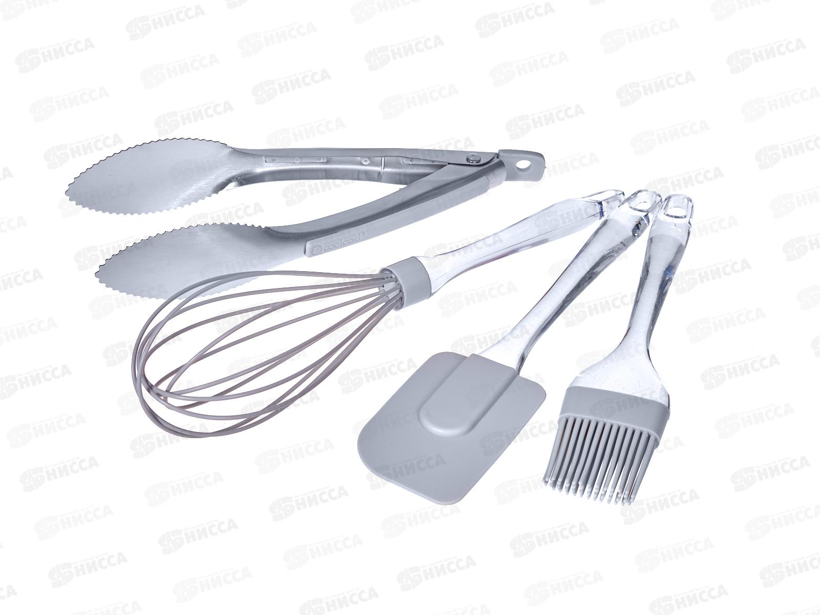 Набор кухонных принадлежностей 74-104 4пр Linea Silicone