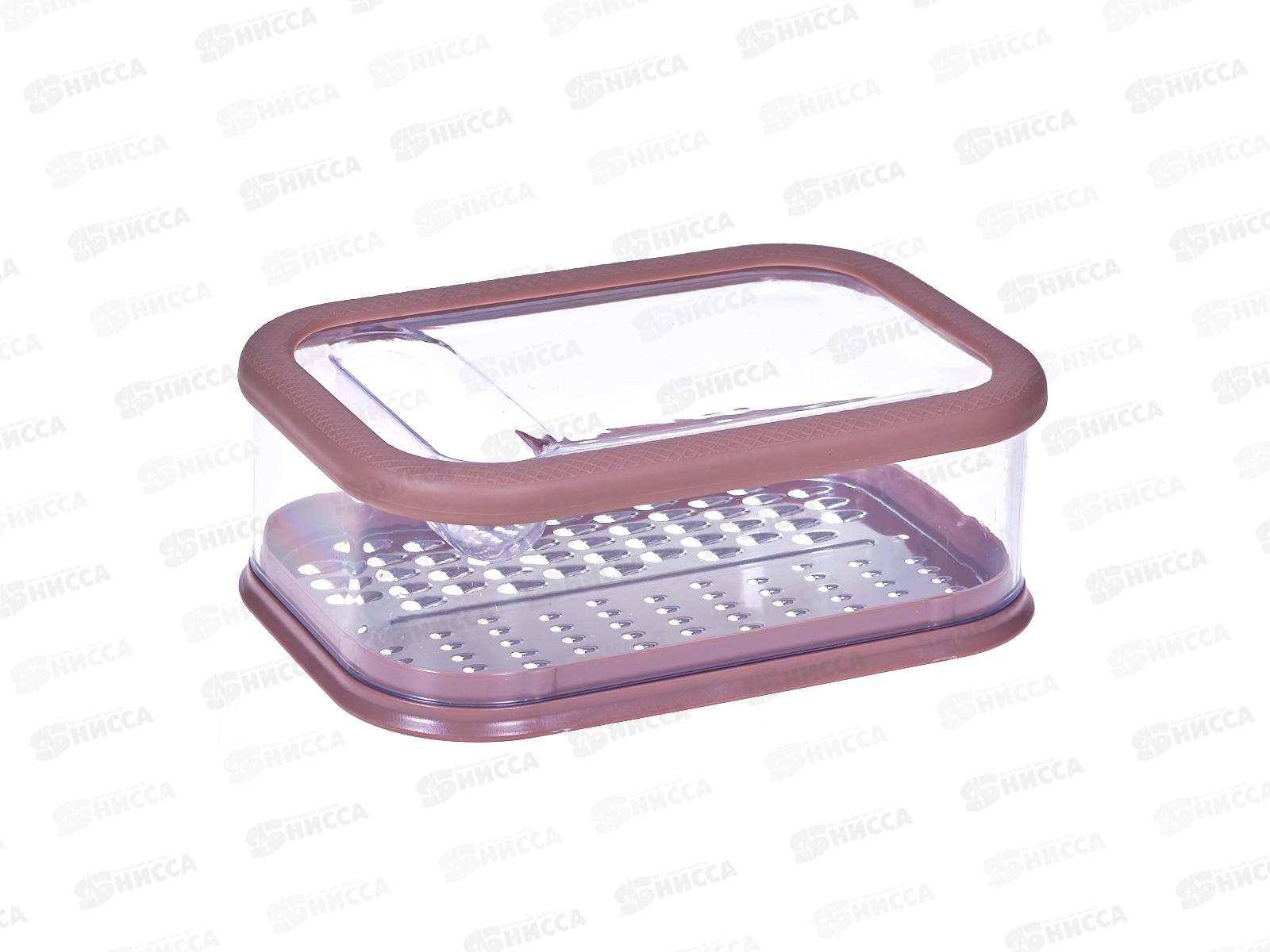 Терка 74-218 нерж с контейнером 18,8*13,5*6,6см Linea Presto