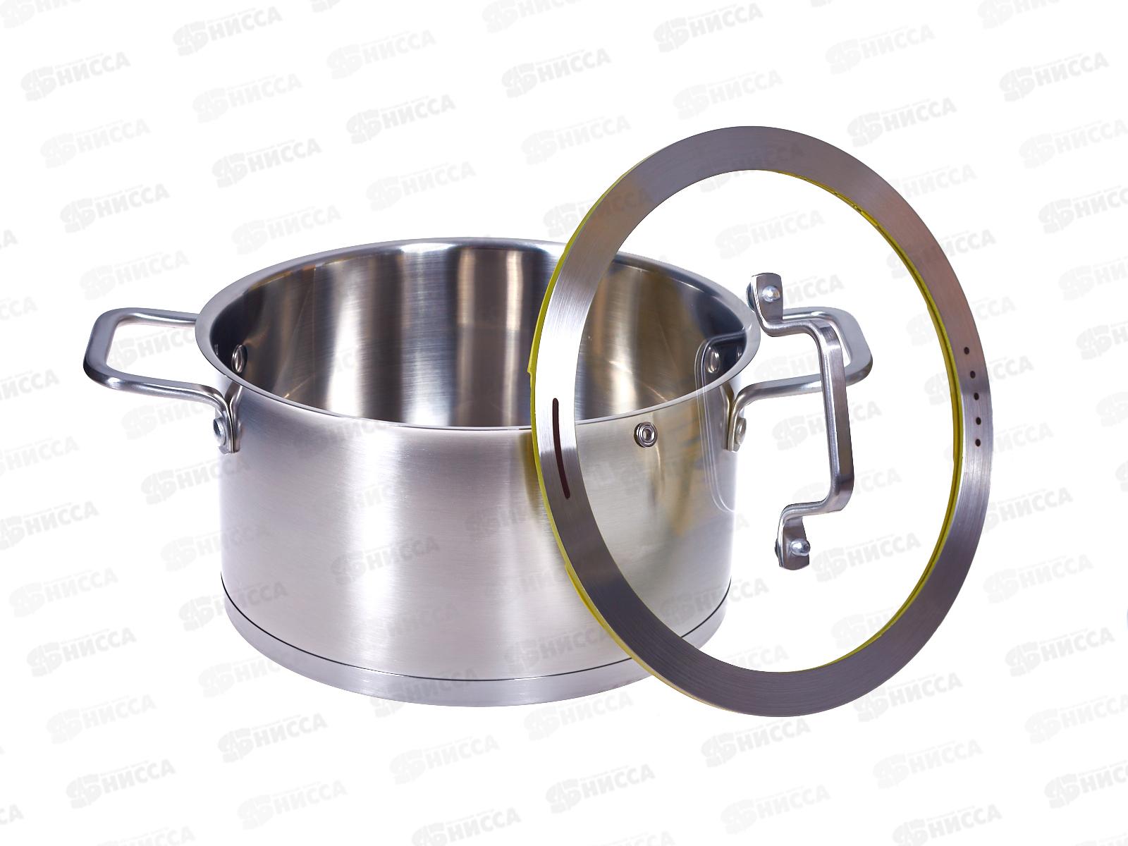 Кастрюля со стеклянной крышкой 77-0522 4,5л 22*12см Linea Palermo