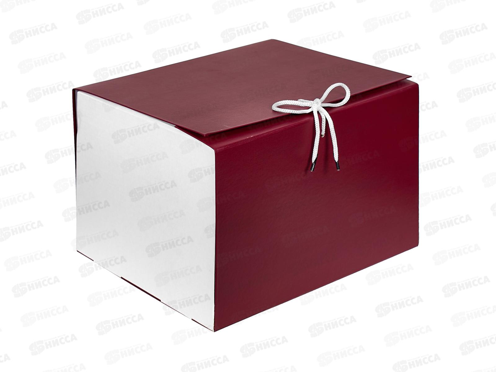 Папка арх. 20см Lamark складн.б/в.,бордовая, 0120 *25