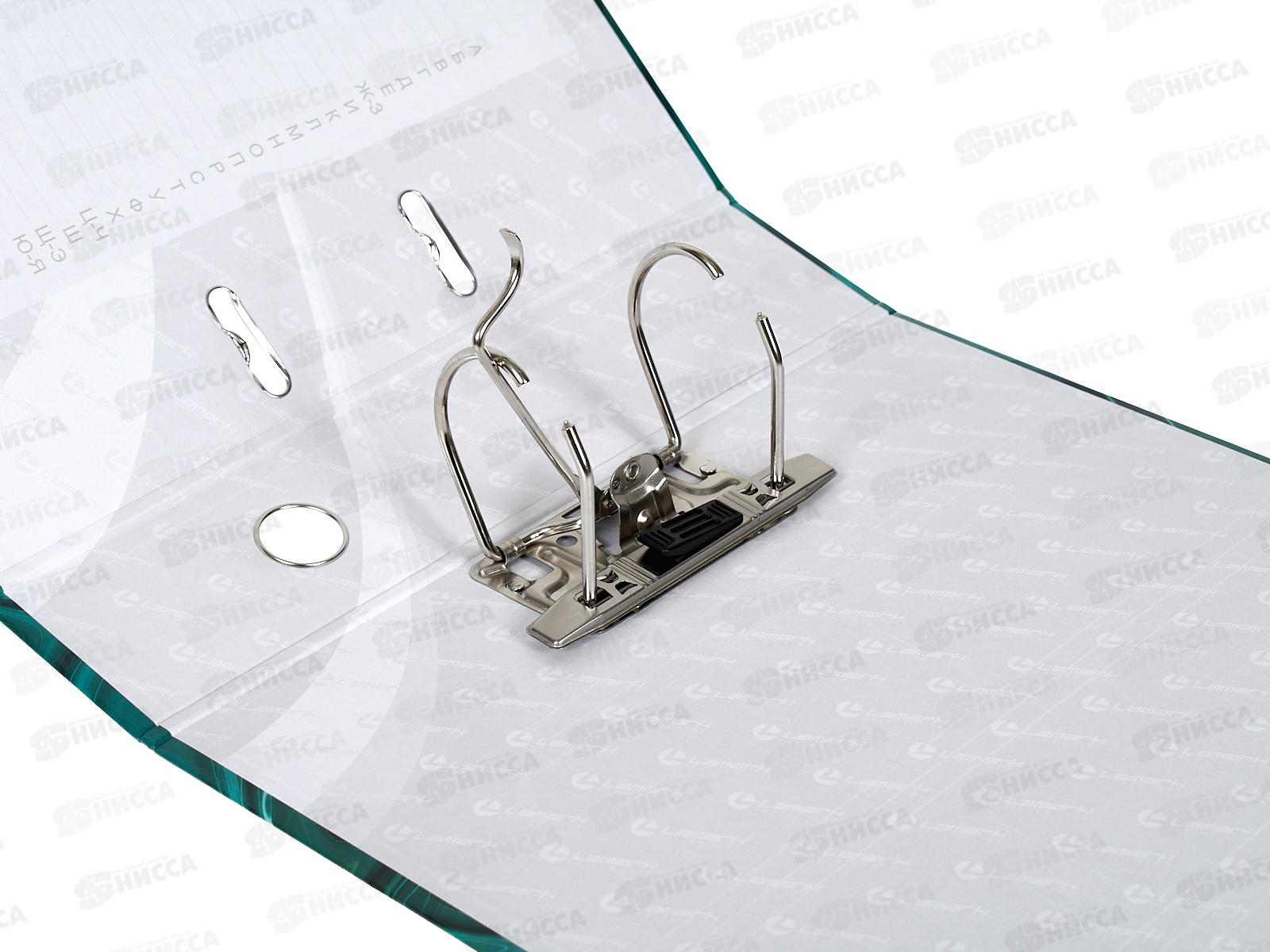 Регистратор А4 75мм LAMARK зеленый &quotКамень&quot собр., 803 *30