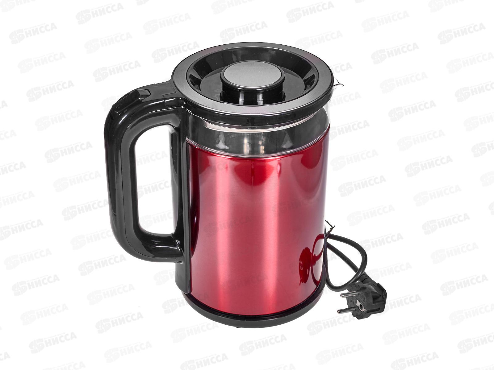 Чайник электр. SA-2742MR 1,8л стекло подсветка