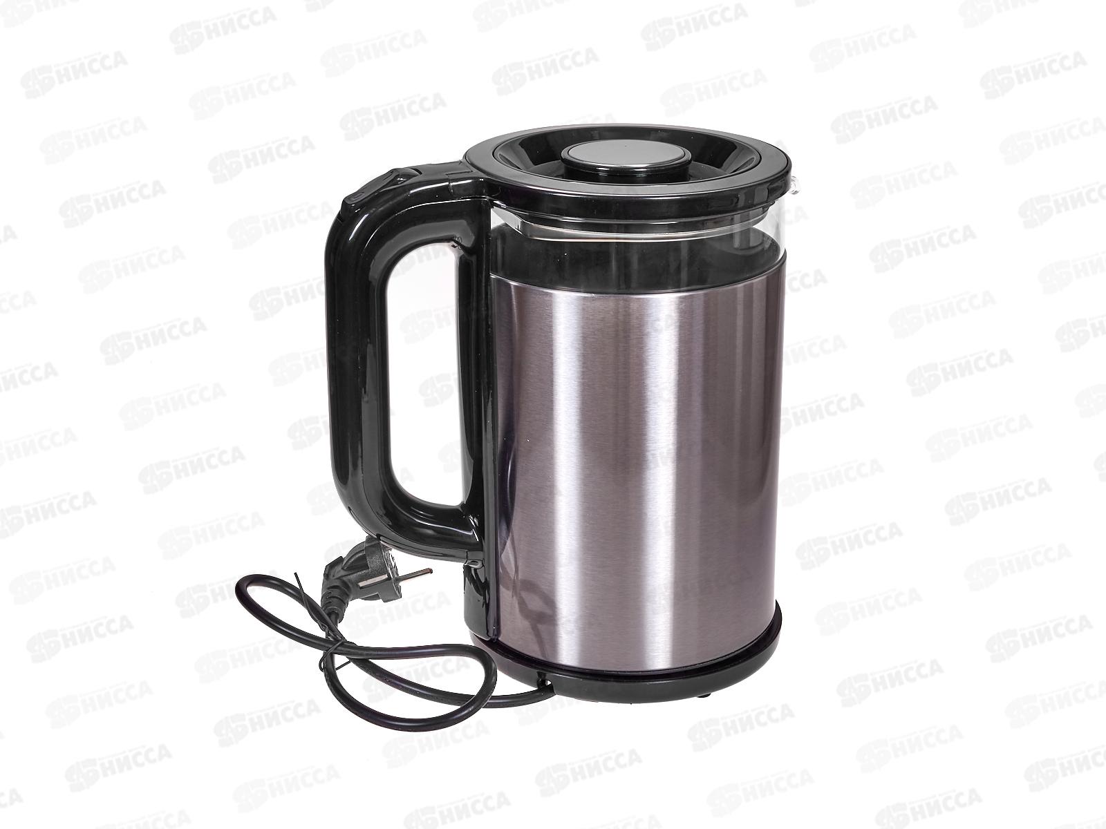 Чайник электр. SA-2742MS 1,8л стекло подсветка