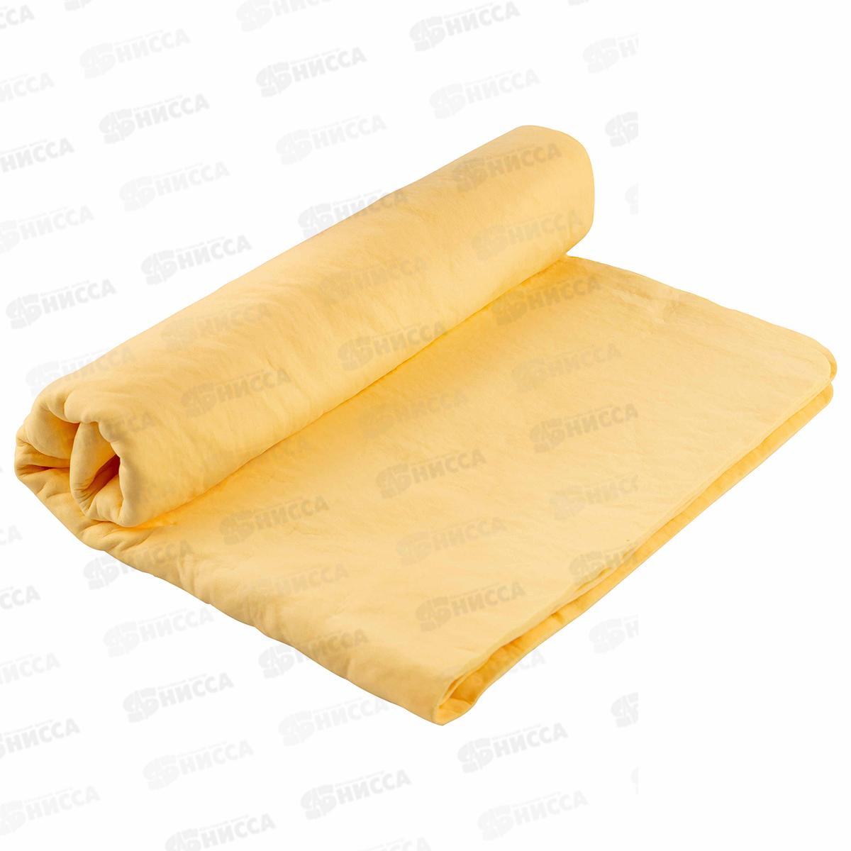 Салфетка замша искусственная 64*43см SKYWAY большая в тубе, S03901006