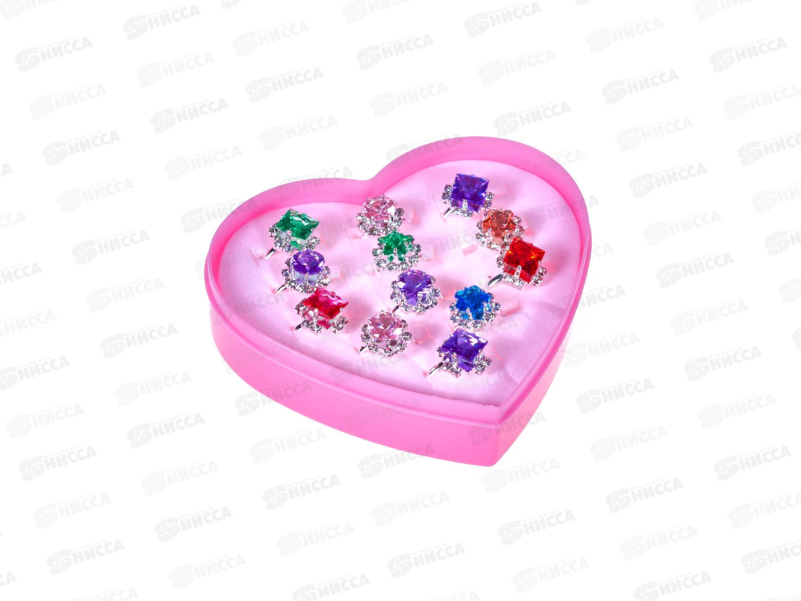 Кольцо детское жемчуг стразы в асс №2387 (упак 12шт)