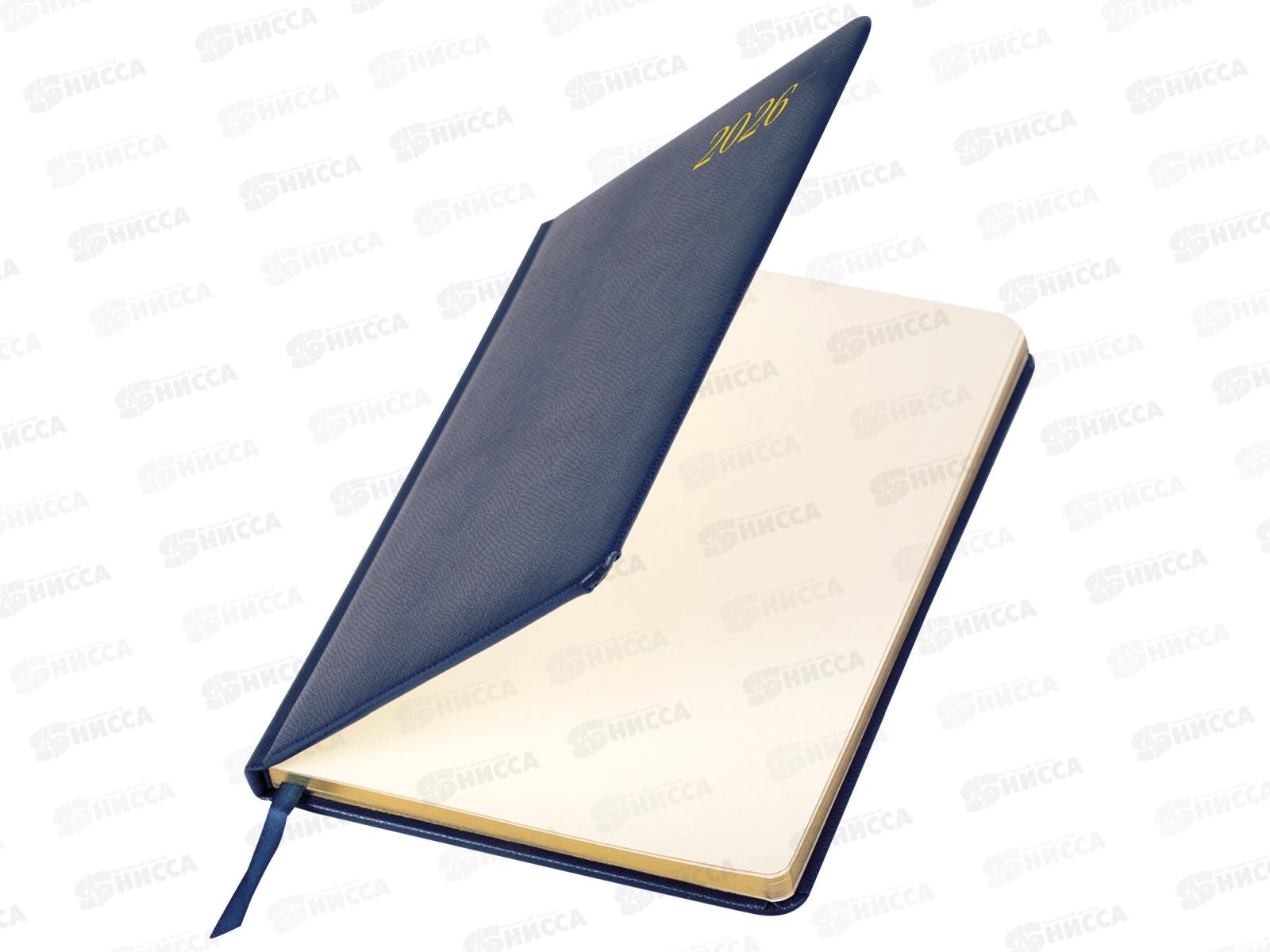 Ежедневник BRAU 2026 А5,Iguana п/кож,синий 117170 *12