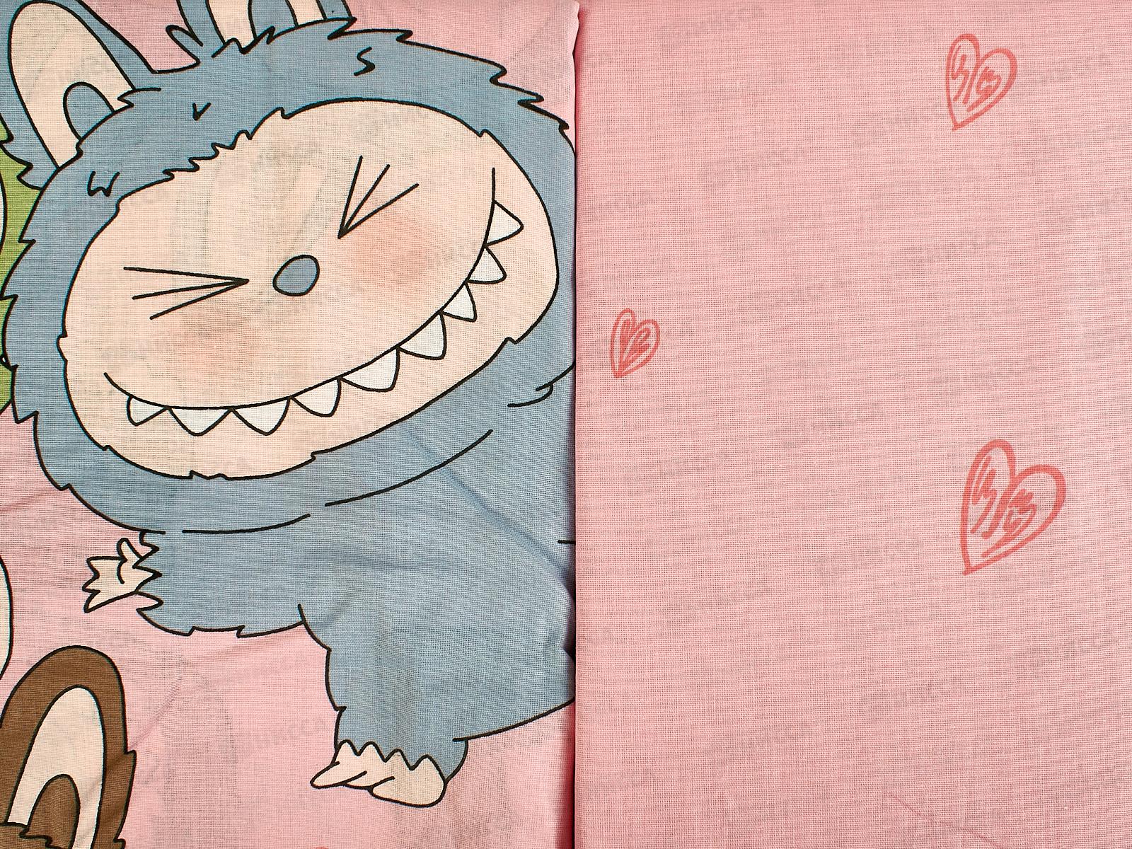 Комплект постельного белья 1,5 спальный Бязь 120гр НН лабубушки 500486-1+500051-2 50*70(1)