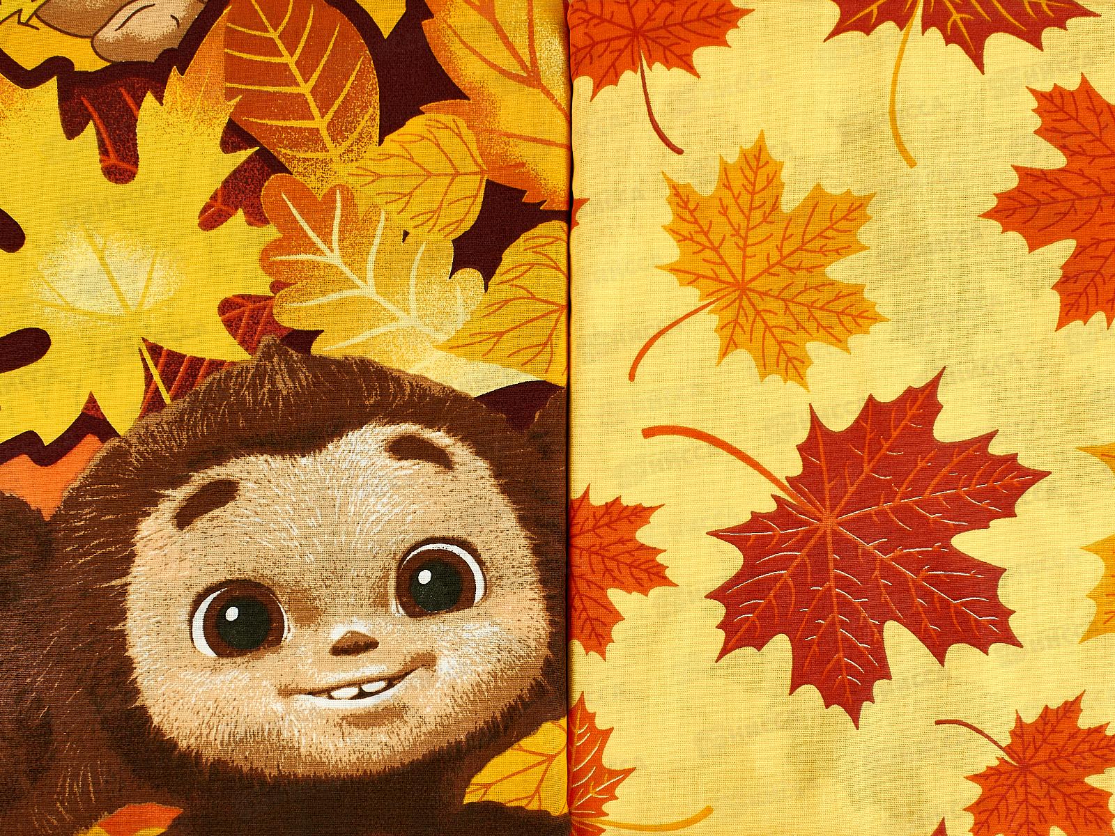 Комплект постельного белья 1,5сп Поплин НН Чебурашка Золотая осень 500277-1+500278-1 50*70(1)