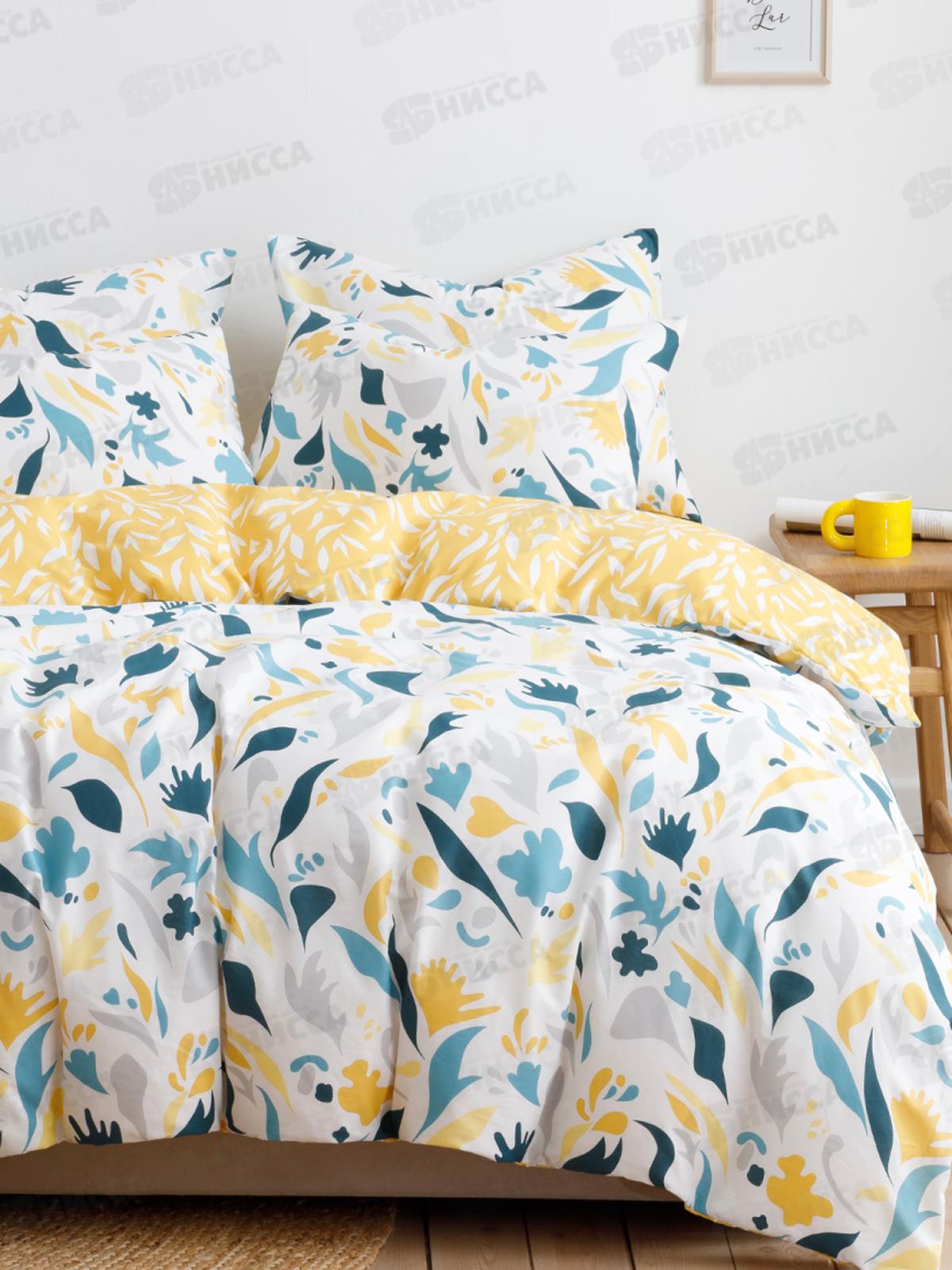 Комплект постельного белья 2,0сп с евро прост. Поплин 120гр НН Жозефин 20557-1+20558-1 70*70(2)