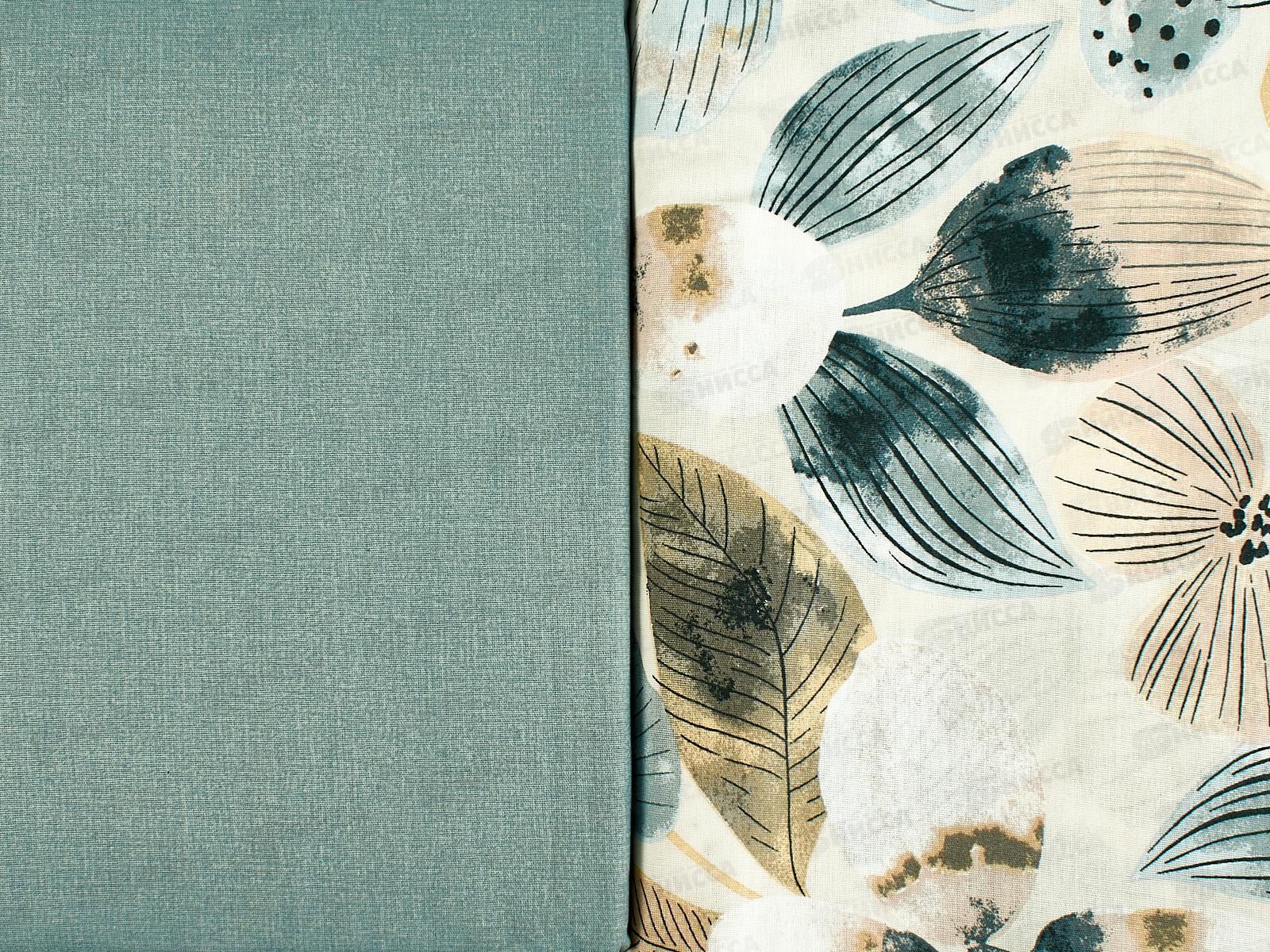 Комплект постельного белья 2,0сп с евро прост. Поплин 120гр НН Эвери 20603-1+20312-1 70*70(2)