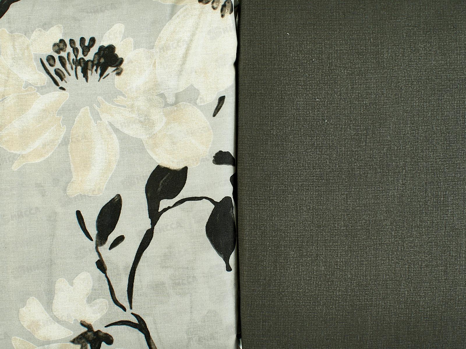 Комплект постельного белья 2,0сп с евро прост. Поплин 120гр НН Джерри 20602-1+20312-17 70*70(2)