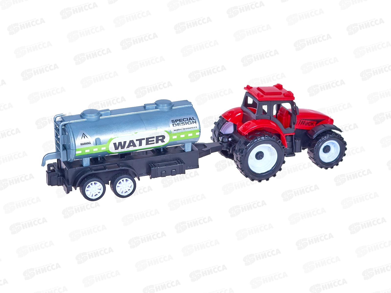 Трактор №669-14 с прицепом инерционный пакет 30*13*6