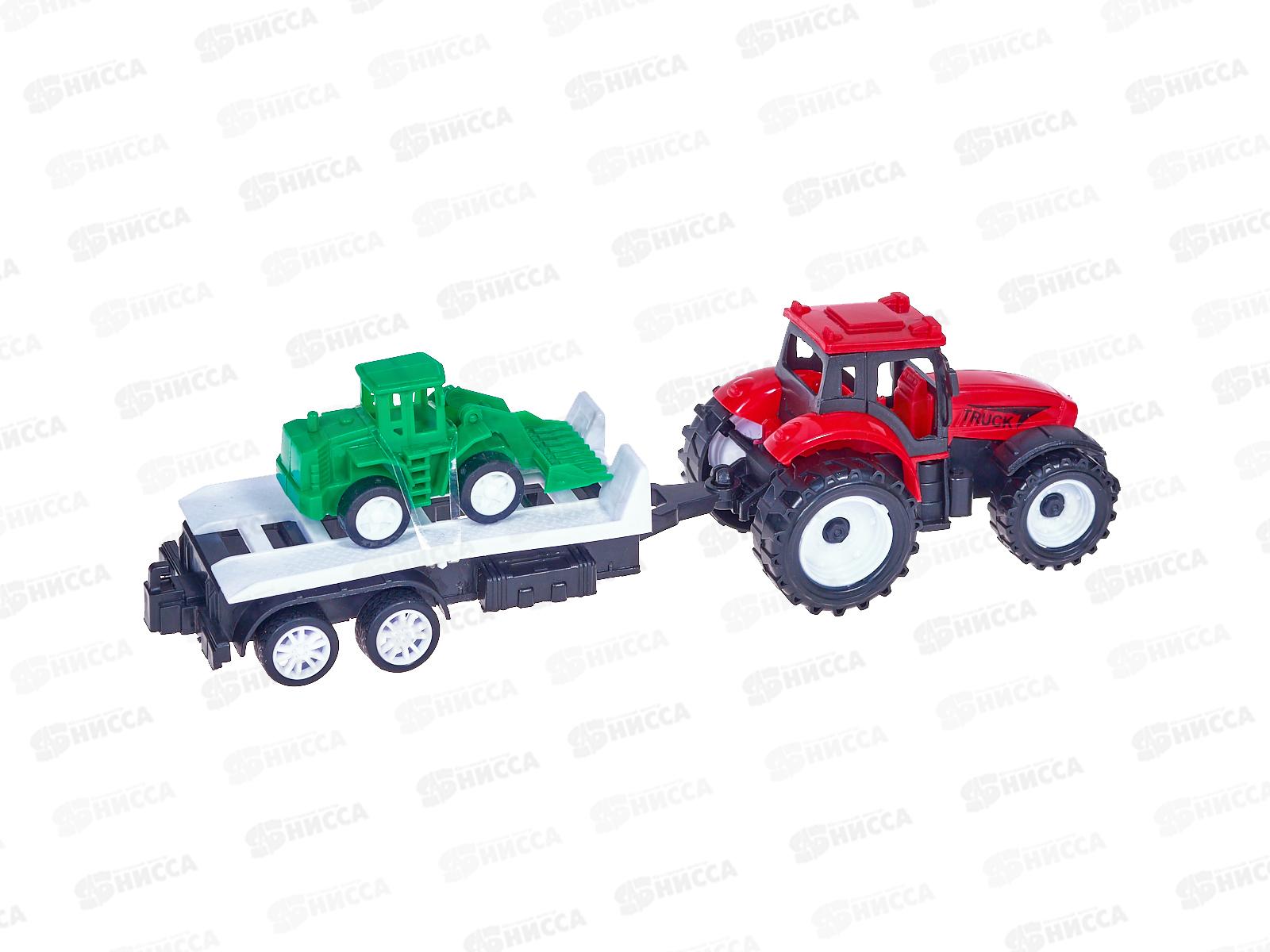 Трактор №669-18 с прицепом инерционный пакет 30*13*6