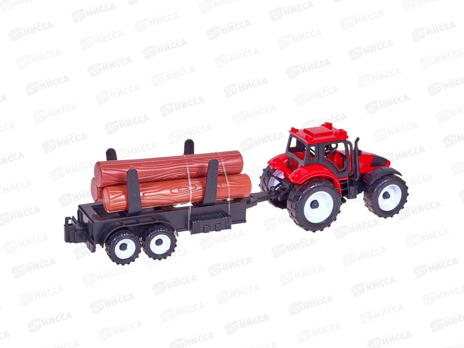 Трактор №669-33 с прицепом инерционный пакет 40*10*17