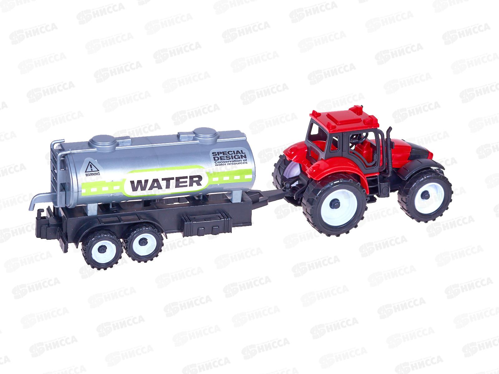 Трактор №669-34 с прицепом инерционный пакет 40*10*17