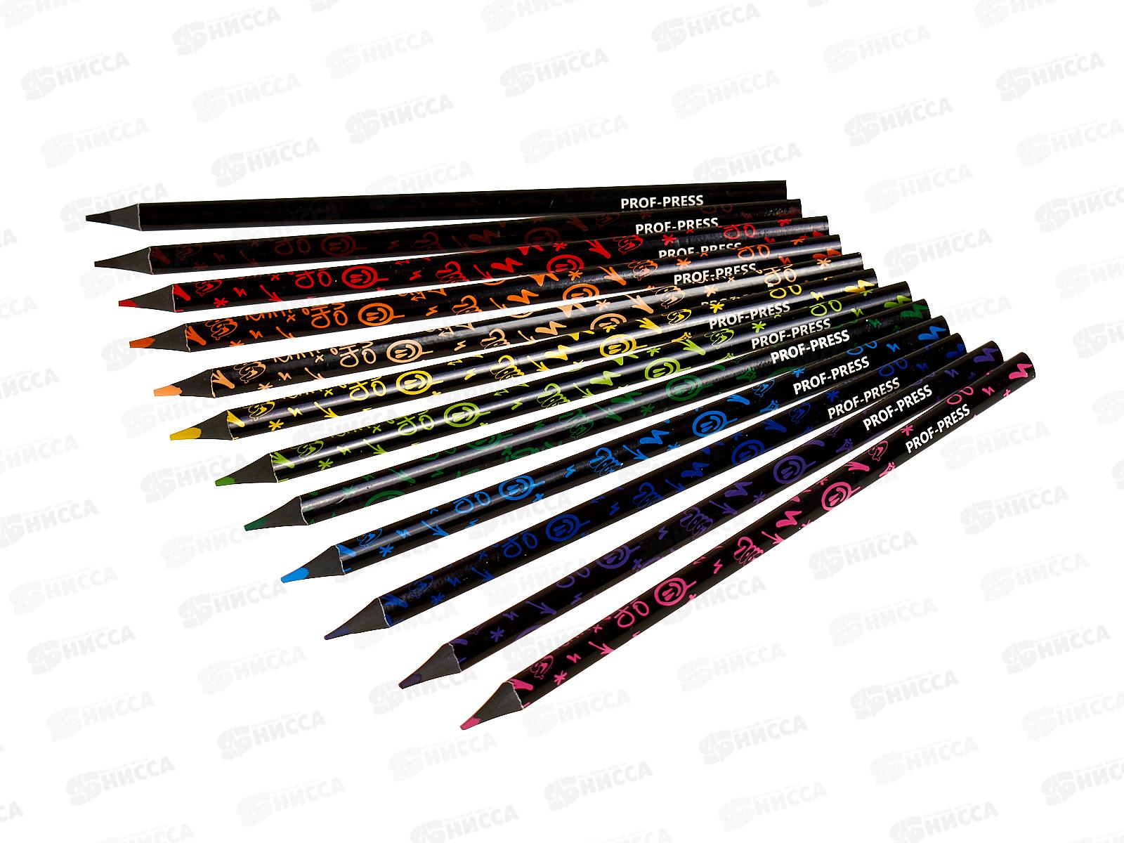 Карандаши 12цв ПП Урбан, трехгранные, пластик, КЦ-6226 *12/144