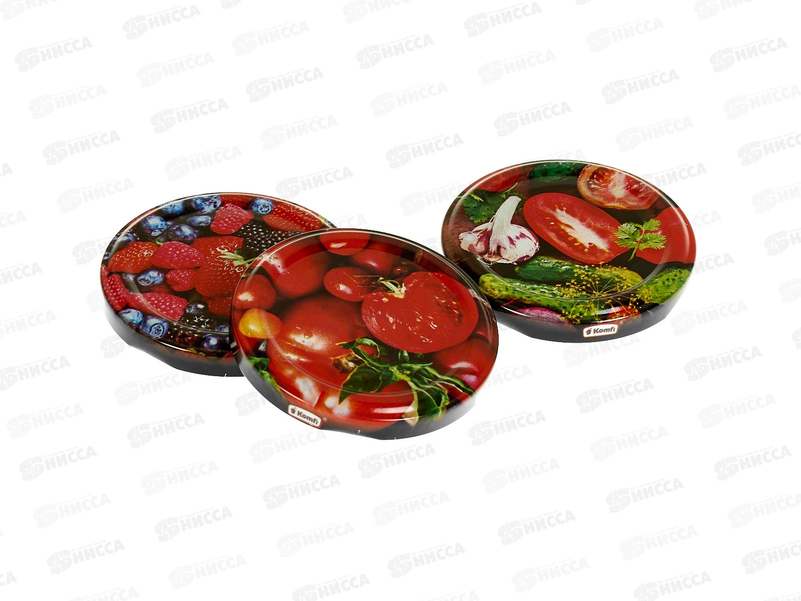 Крышка для консервирования Твист-0фф диам.66мм литография &quot Калейдоскоп&quot Komfi *20/1020