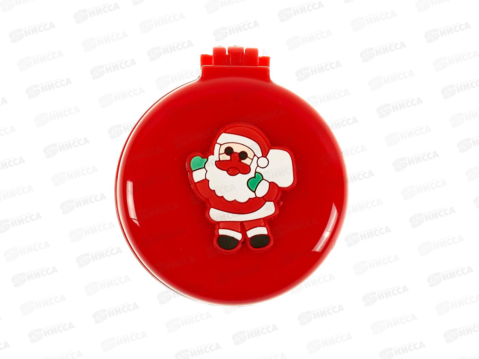 Расческа &quotНовогодний Мороз&quot складная с зеркалом микс 546-061