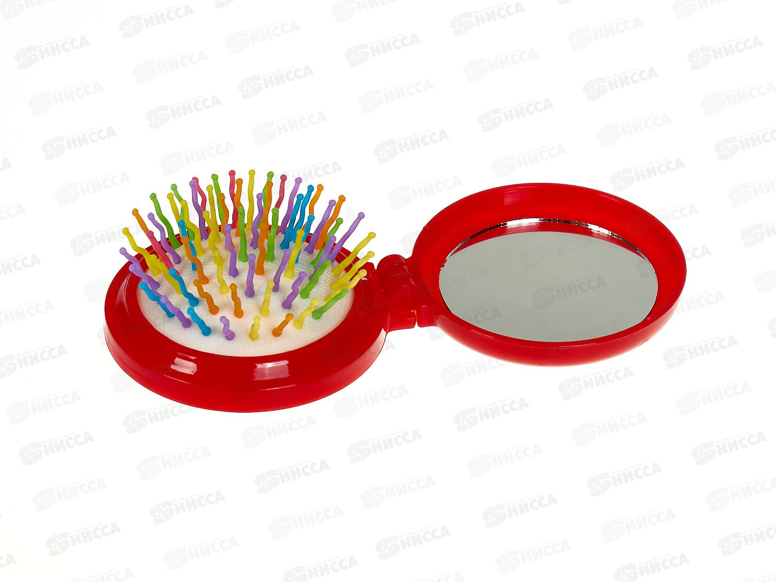 Расческа &quotНовогодний Мороз&quot складная с зеркалом микс 546-061