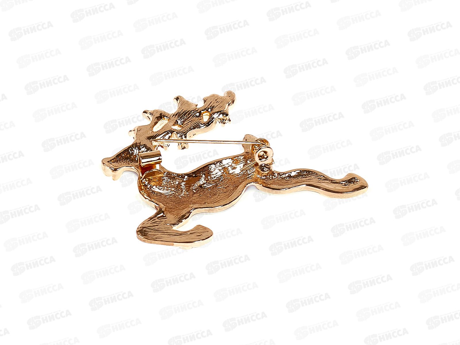 Брошь &quotРождественское чудо-Олень&quot 545-453