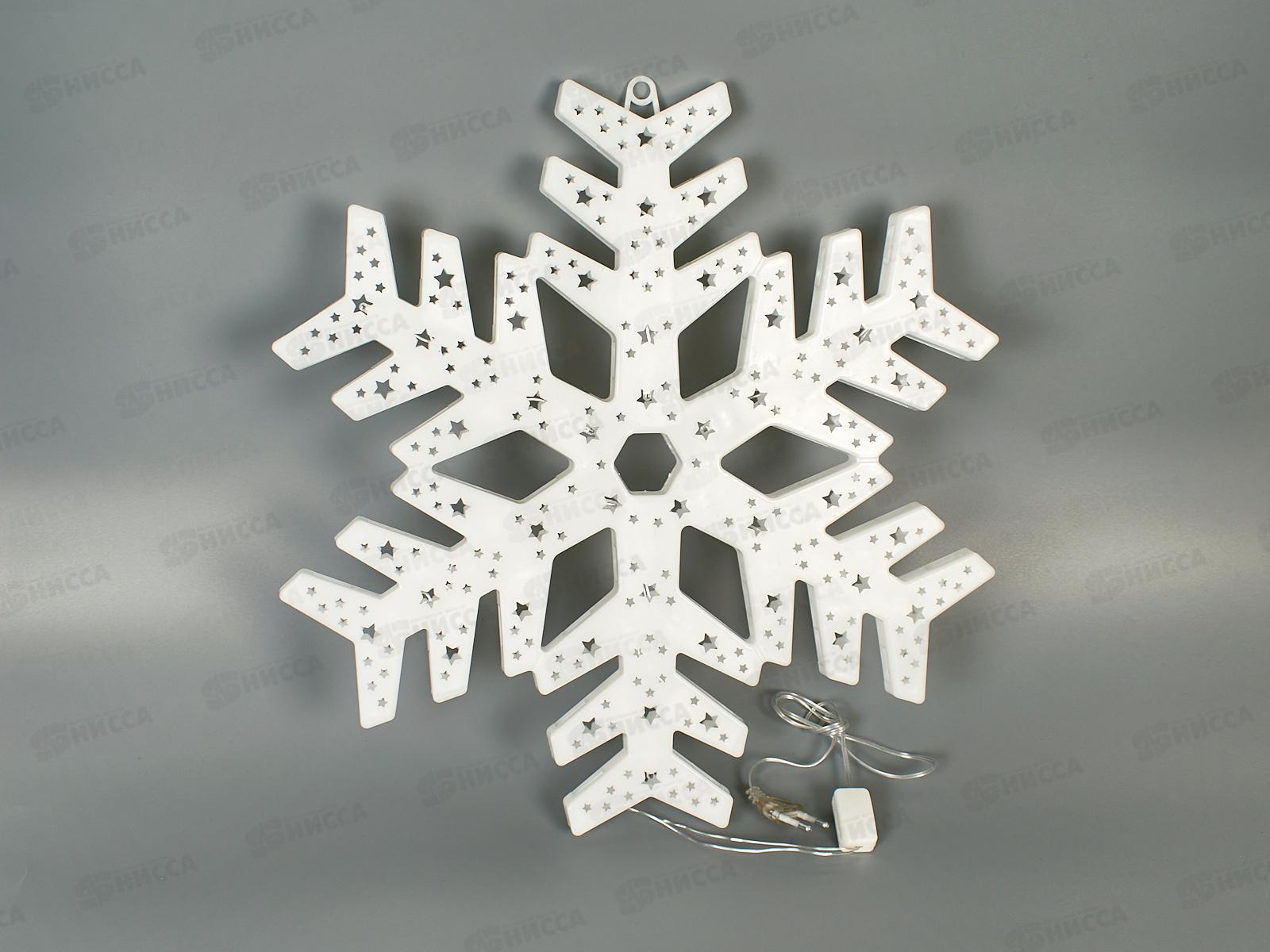 Фигура Снежинка 39см мульти 206-039