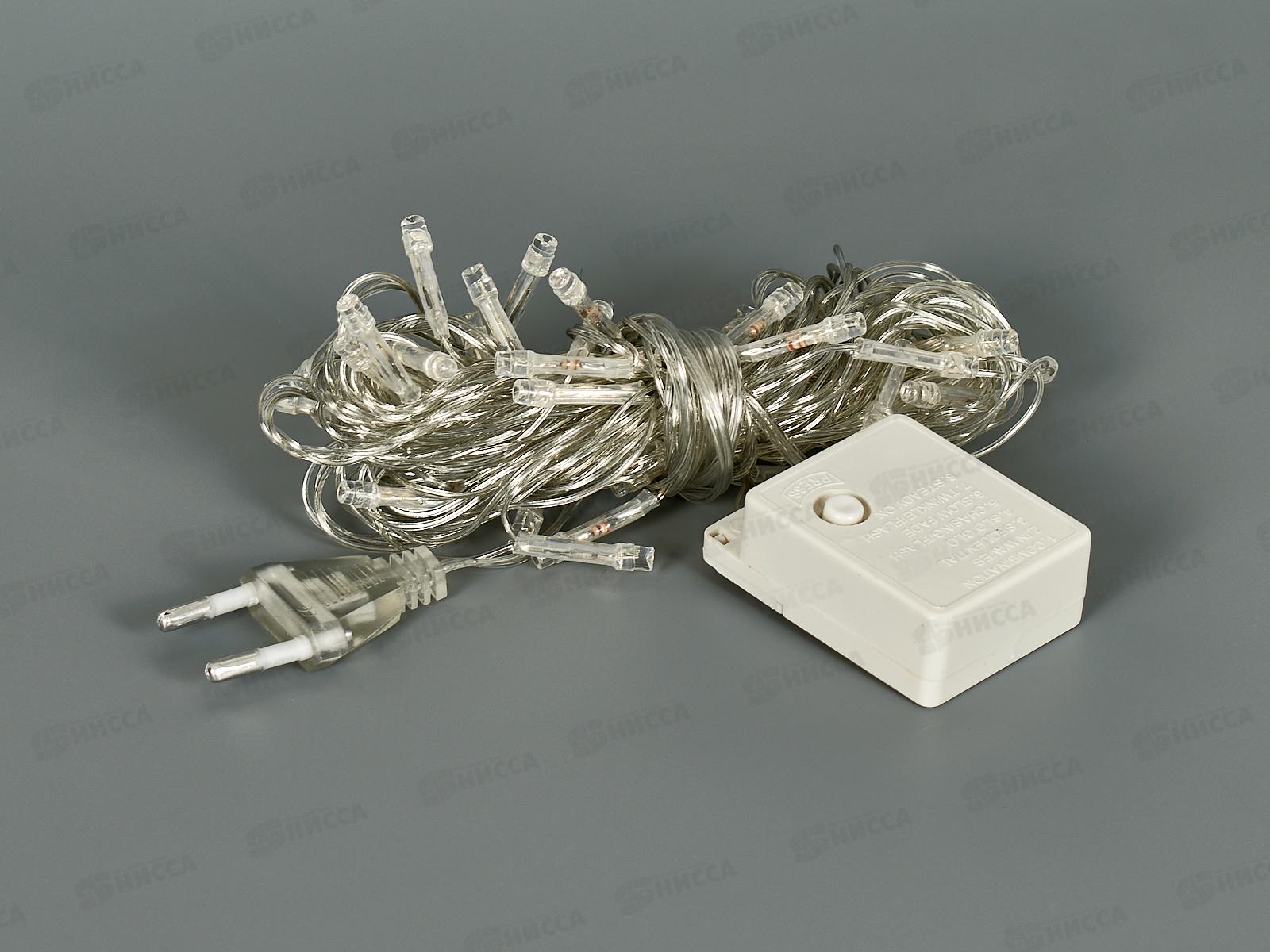 Гирлянда 5,5м 50LED 8 реж синий 127-014