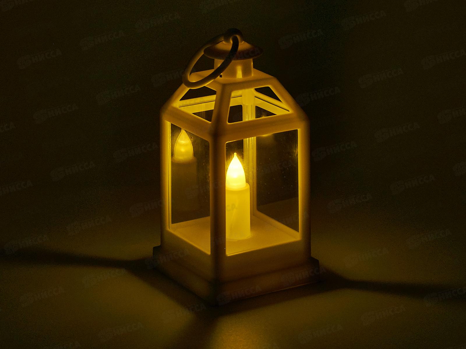 Сувенир  &quotСвеча&quot с подсветкой 6*12,5см белый 700-0672