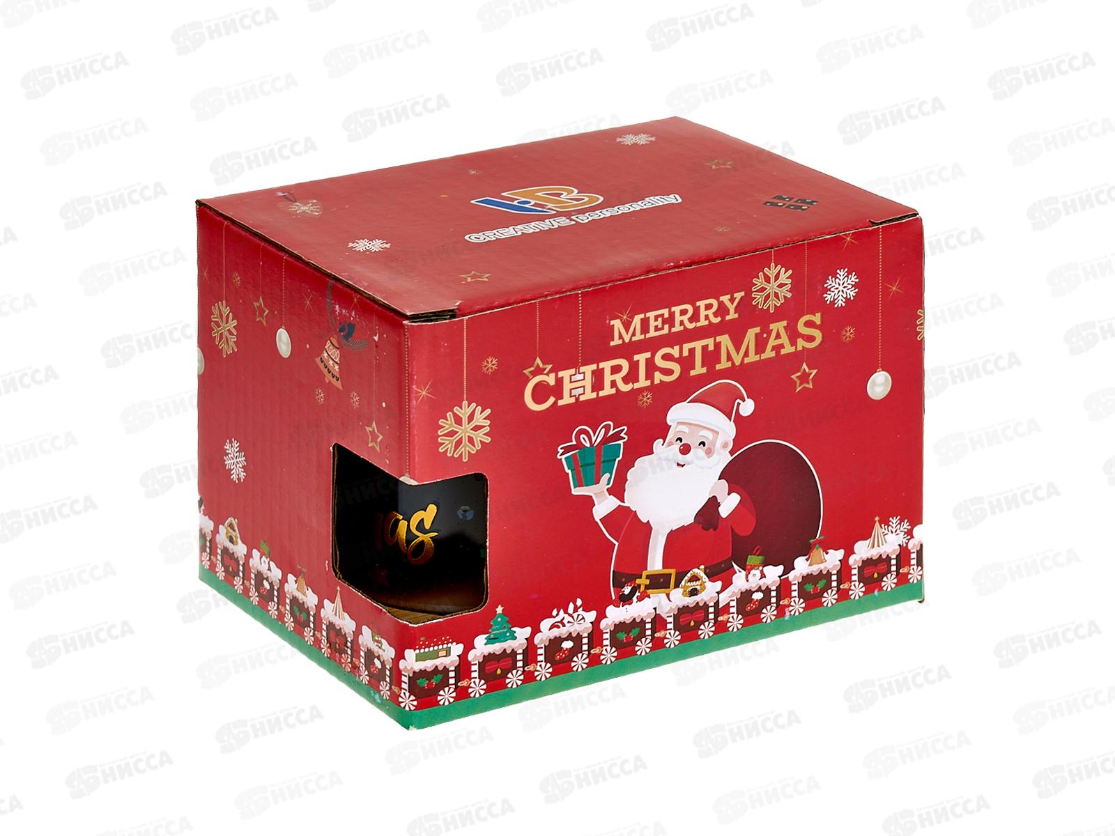 Кружка 250мл &quotТепло праздника&quot бамбук подст с ложкой 891-0630