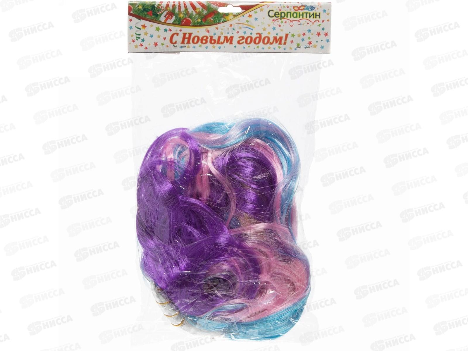 Парик карнавальный  &quotЕдинорожка&quot мульти 772-045