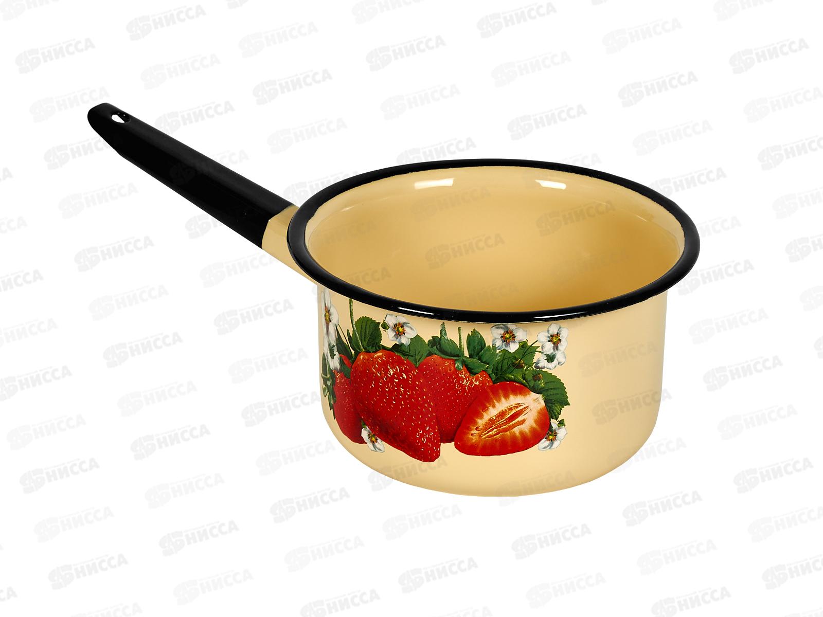 Ковш 2 л декорированный Клубника садовая палевая С2011.П*59