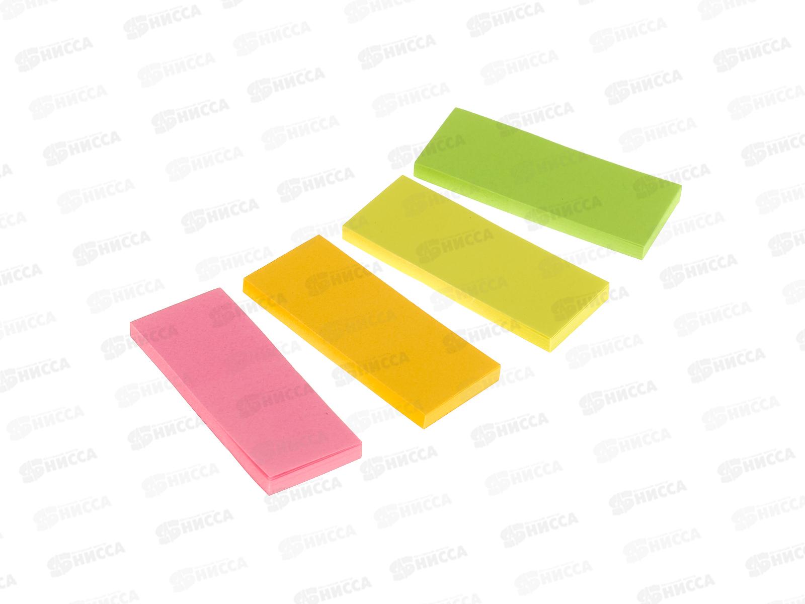 Закладки самокл. Workmate 20*50мм, 4 цвета, по 40л, неон, 14-3144 *24