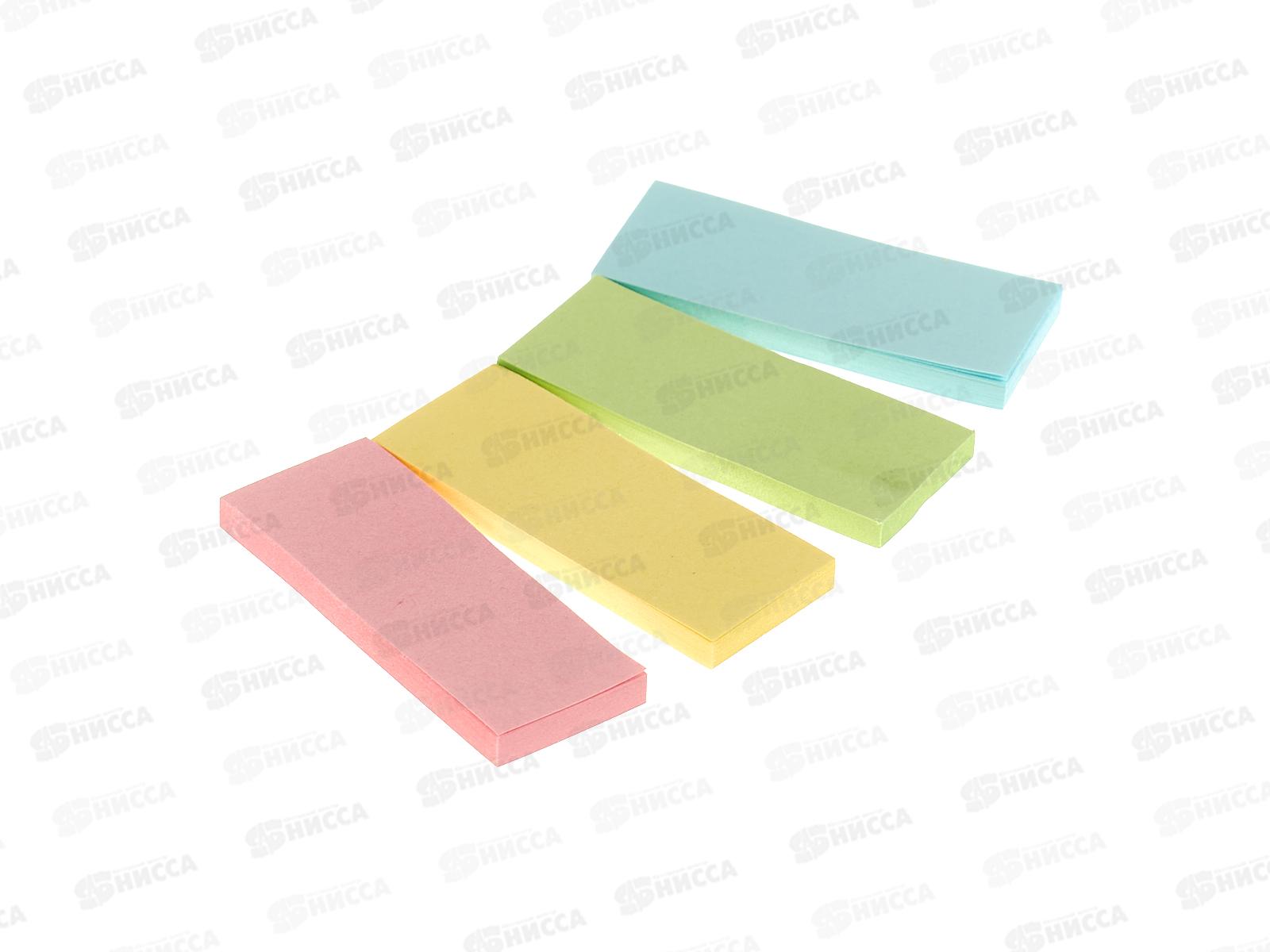 Закладки самокл. Workmate 20*50мм, 4 цв., по 40л, пастель, 14-0472 *24