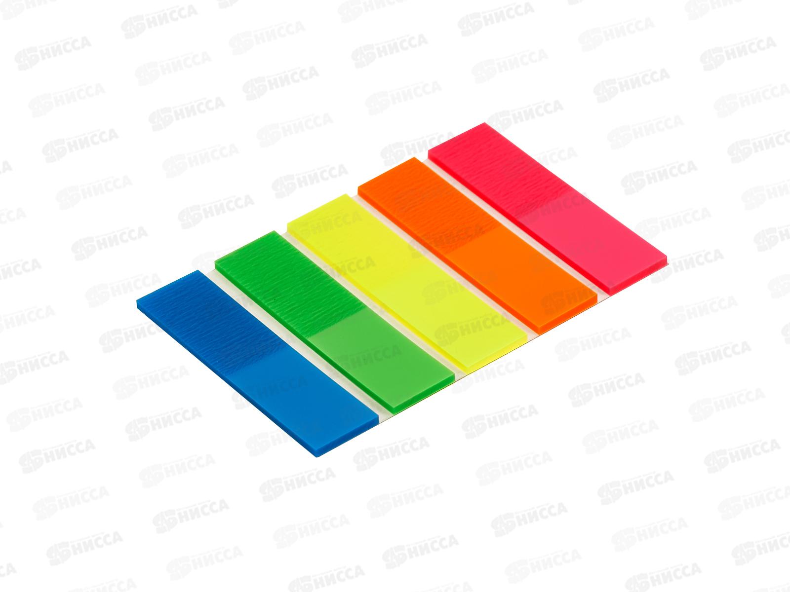 Закладки самокл. Workmate пласт. 12*45мм, 5цв. неон, 25л, 14-5492 *30