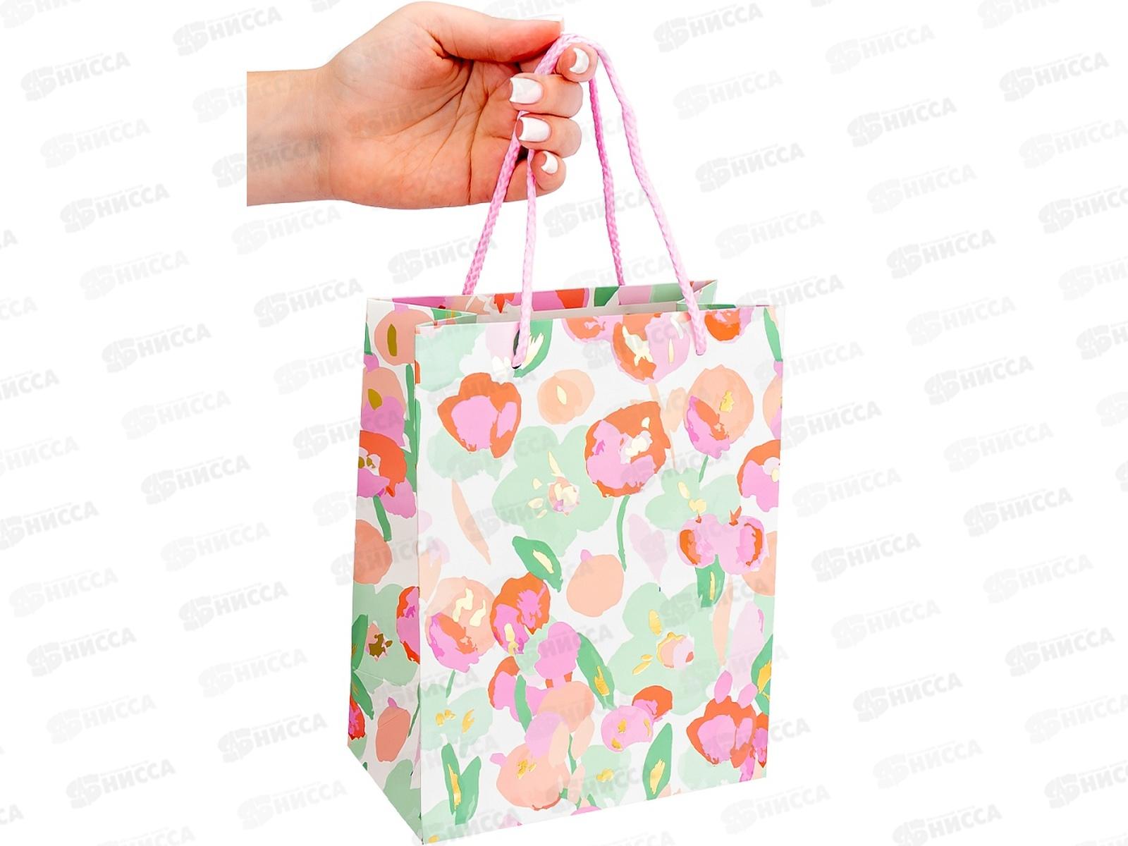 Пакет подарочный MI 18х23х10см Цветочное поле, ППК-7604 *12