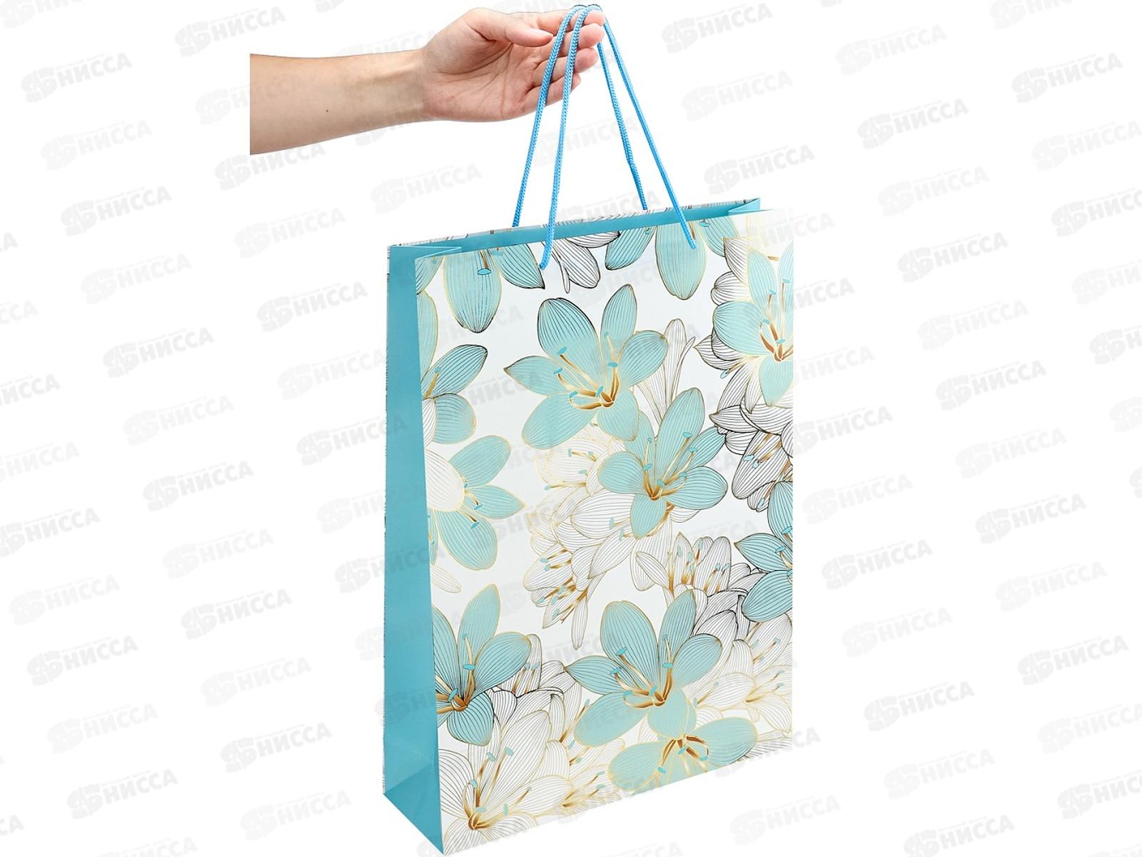 Пакет подарочный MI 32,4х44,5х10,2см Цветы, ППК-2774 *12